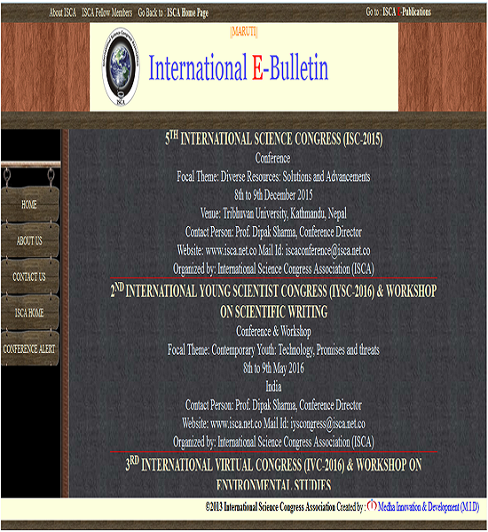 ISCA (International E-Bulletin)</h1>